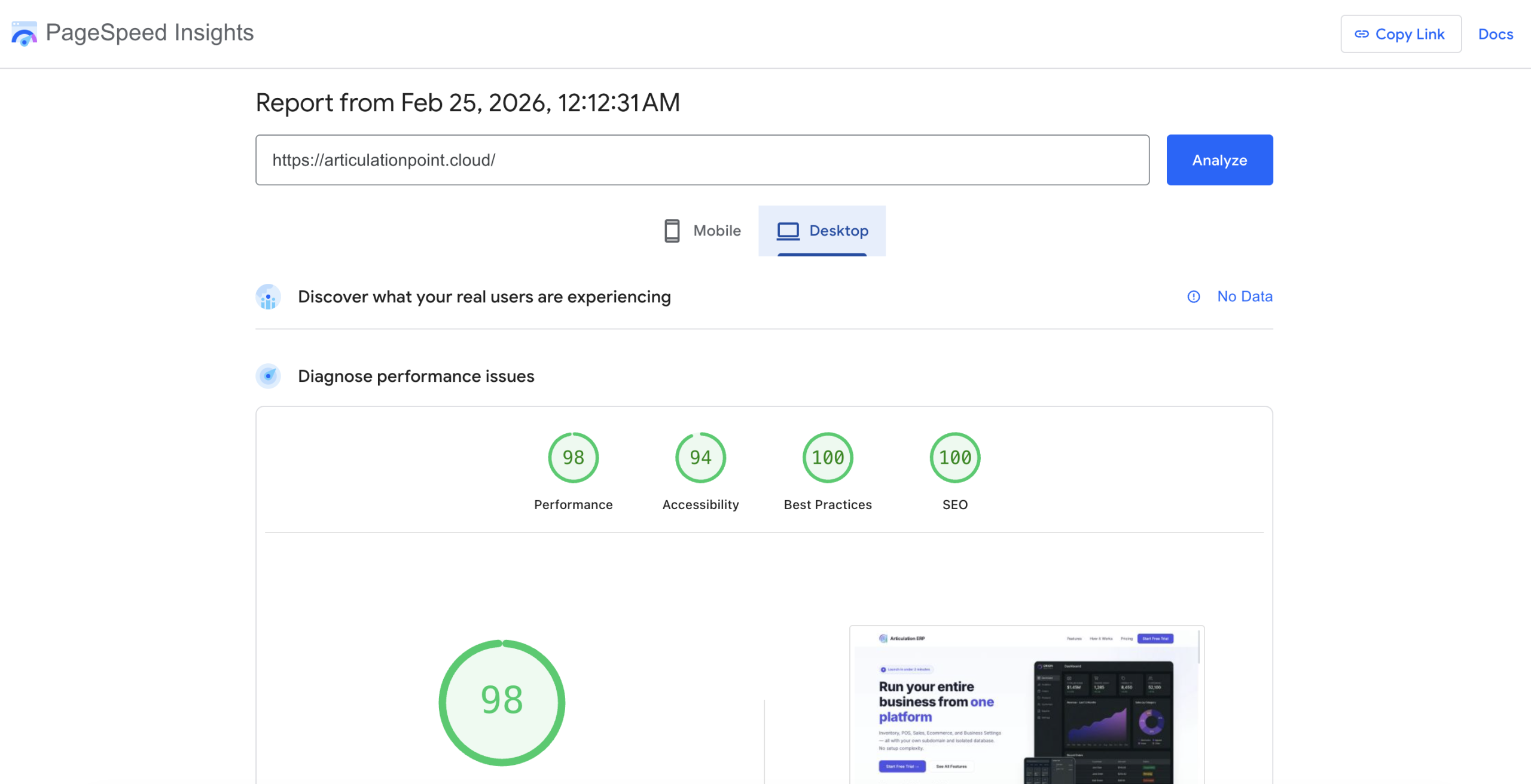 Rank Website with Articulation Point